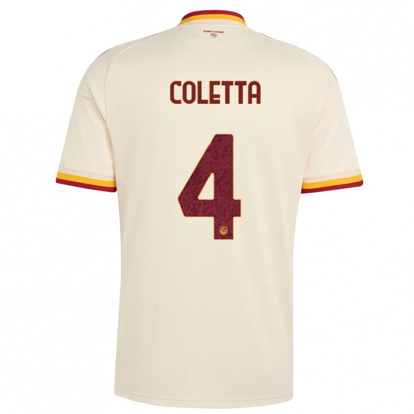Danxen Heren Francesco Coletta #4 Champagne Rood Geel Uitshirt Uittenue 2026/27 T-Shirt