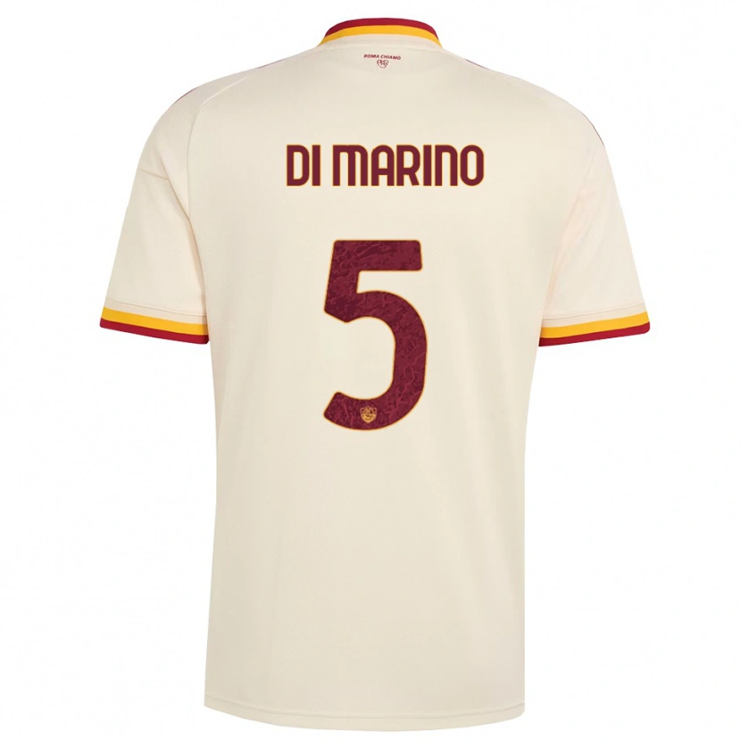 Danxen Heren Baldo Di Marino #5 Champagne Rood Geel Uitshirt Uittenue 2026/27 T-Shirt