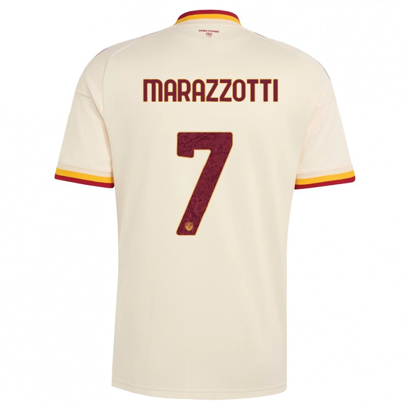 Danxen Heren Fabrizio Marazzotti #7 Champagne Rood Geel Uitshirt Uittenue 2026/27 T-Shirt