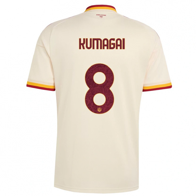 Danxen Heren Saki Kumagai #8 Champagne Rood Geel Uitshirt Uittenue 2026/27 T-Shirt