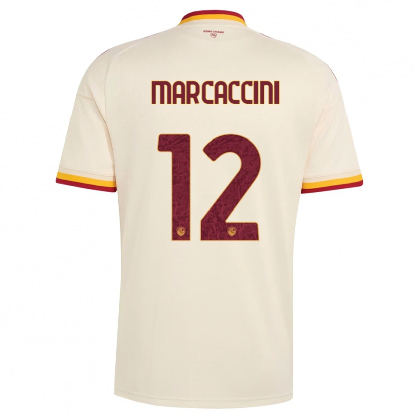 Danxen Heren Alessio Marcaccini #12 Champagne Rood Geel Uitshirt Uittenue 2026/27 T-Shirt