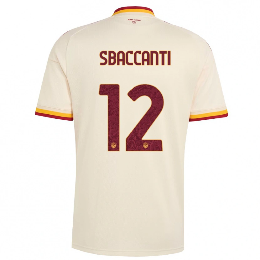 Danxen Heren Christian Sbaccanti #12 Champagne Rood Geel Uitshirt Uittenue 2026/27 T-Shirt