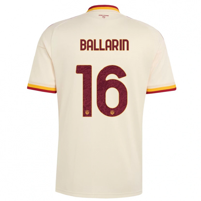 Danxen Heren Francesco Ballarin #16 Champagne Rood Geel Uitshirt Uittenue 2026/27 T-Shirt