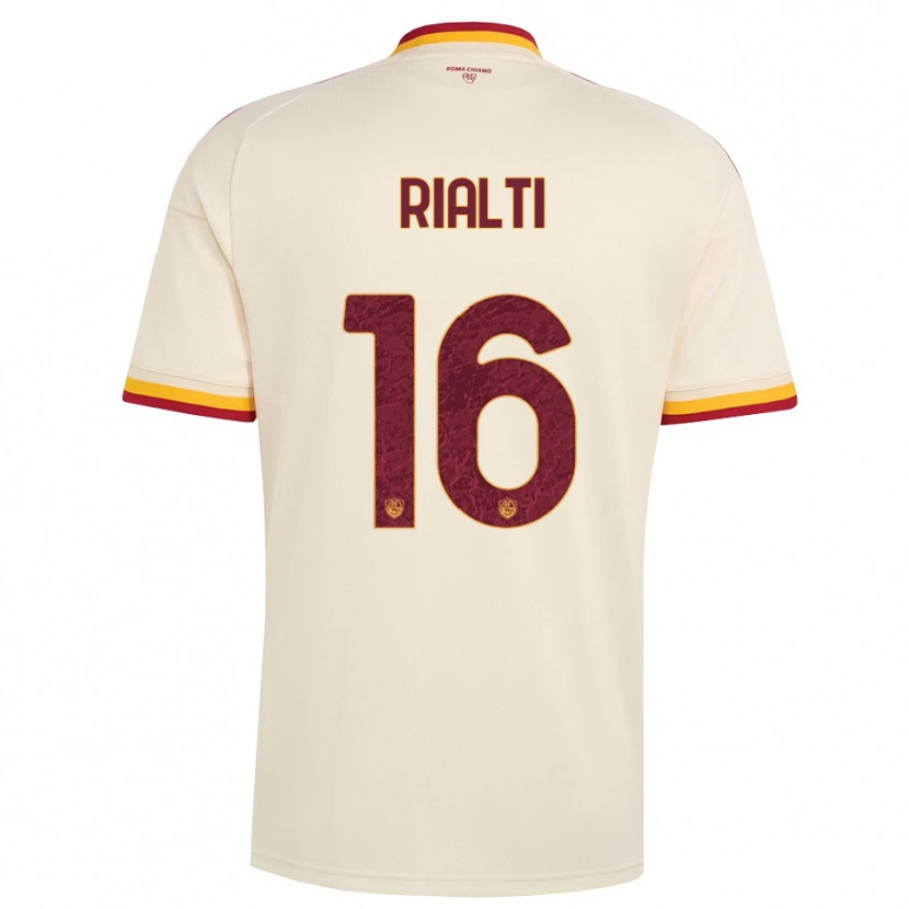Danxen Heren Daniele Rialti #16 Champagne Rood Geel Uitshirt Uittenue 2026/27 T-Shirt