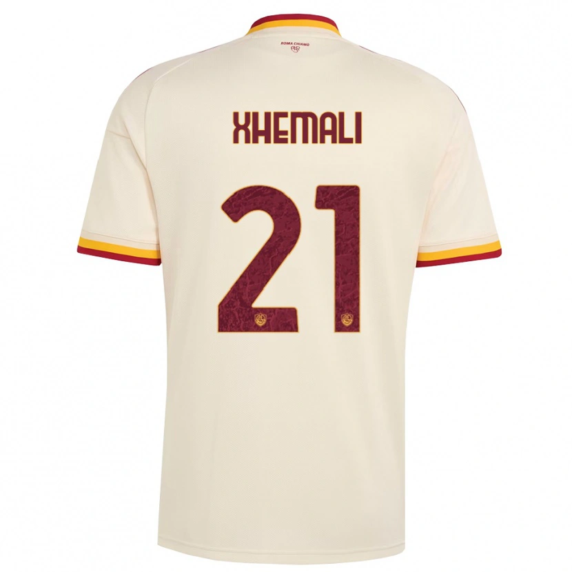 Danxen Heren Mattia Xhemali #21 Champagne Rood Geel Uitshirt Uittenue 2026/27 T-Shirt