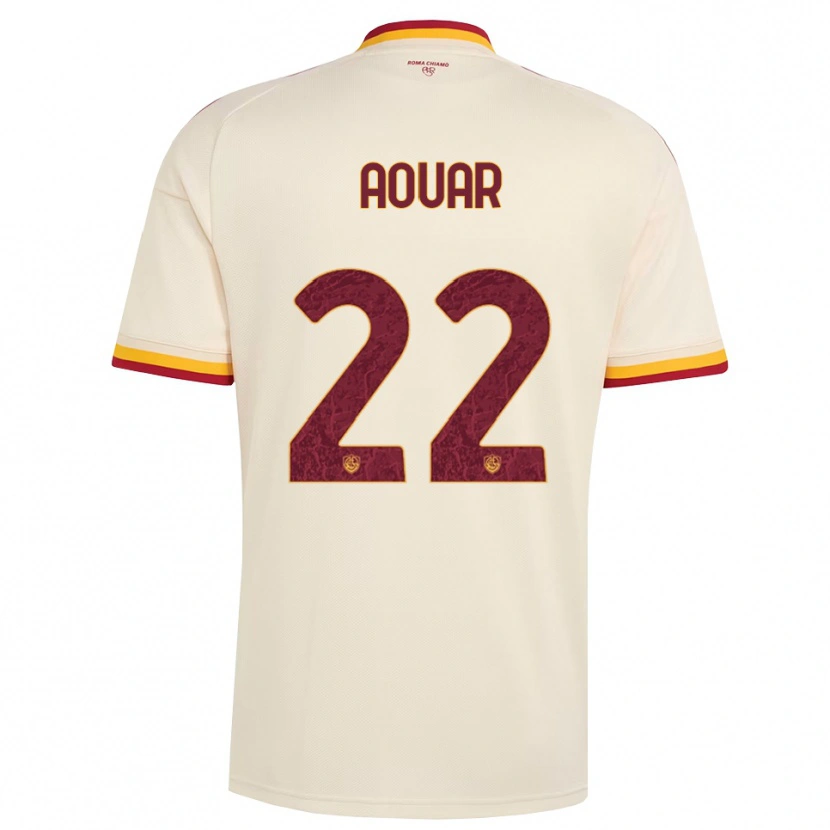 Danxen Heren Houssem Aouar #22 Champagne Rood Geel Uitshirt Uittenue 2026/27 T-Shirt