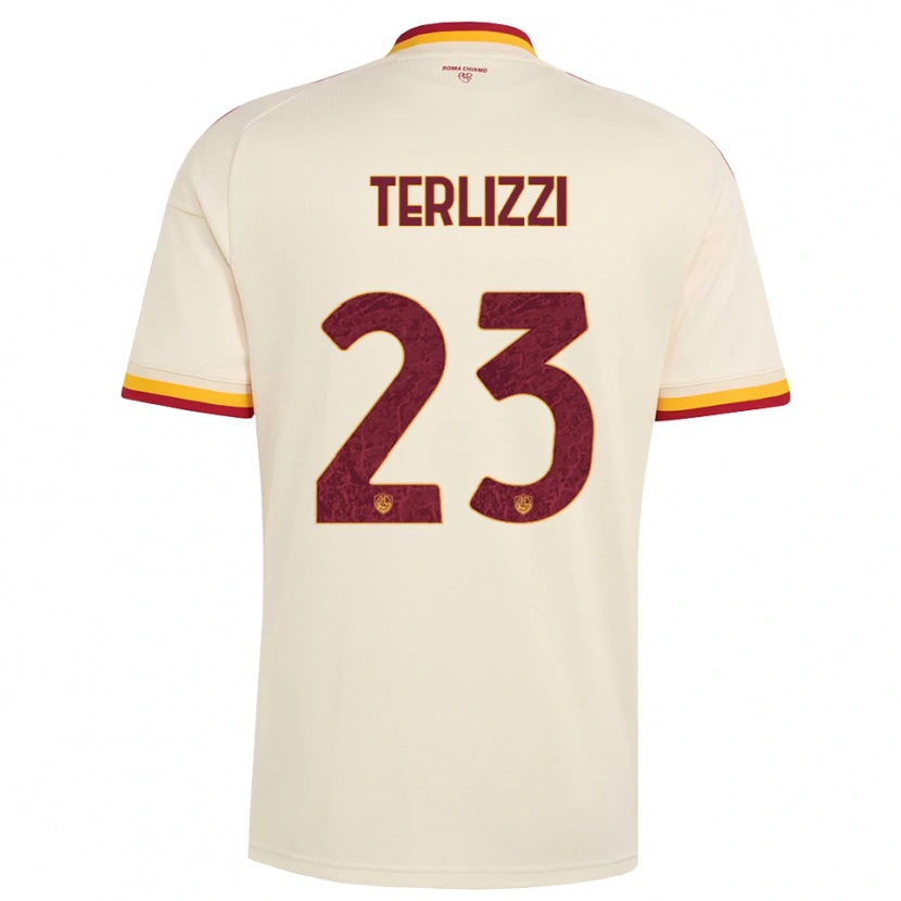 Danxen Heren Federico Terlizzi #23 Champagne Rood Geel Uitshirt Uittenue 2026/27 T-Shirt