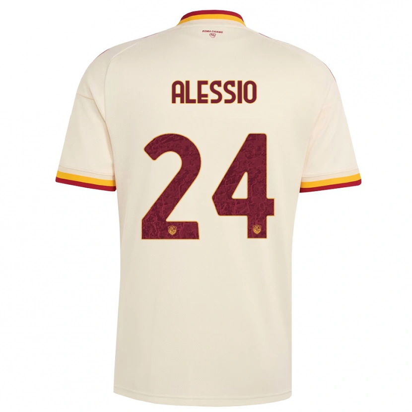 Danxen Heren Filippo Alessio #24 Champagne Rood Geel Uitshirt Uittenue 2026/27 T-Shirt