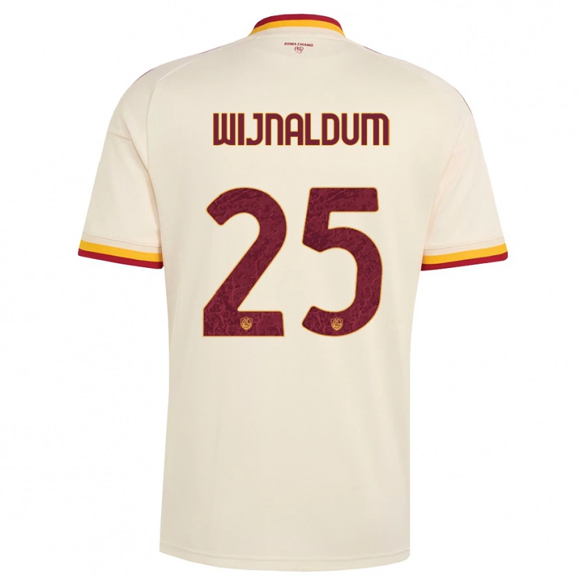 Danxen Heren Georginio Wijnaldum #25 Champagne Rood Geel Uitshirt Uittenue 2026/27 T-Shirt