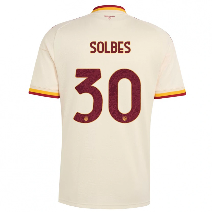 Danxen Heren Ricardo Solbes #30 Champagne Rood Geel Uitshirt Uittenue 2026/27 T-Shirt