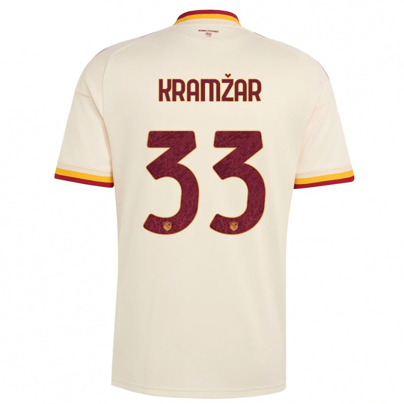 Danxen Heren Zara Kramžar #33 Champagne Rood Geel Uitshirt Uittenue 2026/27 T-Shirt
