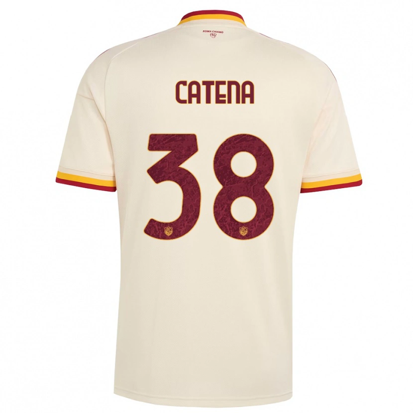 Danxen Heren Giada Catena #38 Champagne Rood Geel Uitshirt Uittenue 2026/27 T-Shirt