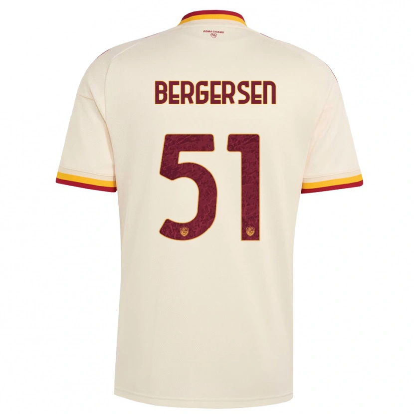 Danxen Heren Mina Bergersen #51 Champagne Rood Geel Uitshirt Uittenue 2026/27 T-Shirt