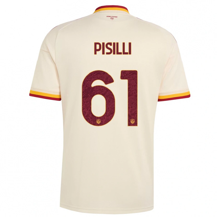Danxen Heren Niccolò Pisilli #61 Champagne Rood Geel Uitshirt Uittenue 2026/27 T-Shirt