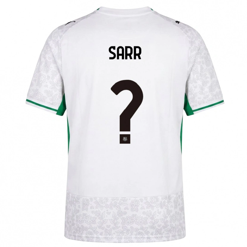 Danxen Heren Demba Sarr #0 Wit Zwart Groen Uitshirt Uittenue 2026/27 T-Shirt