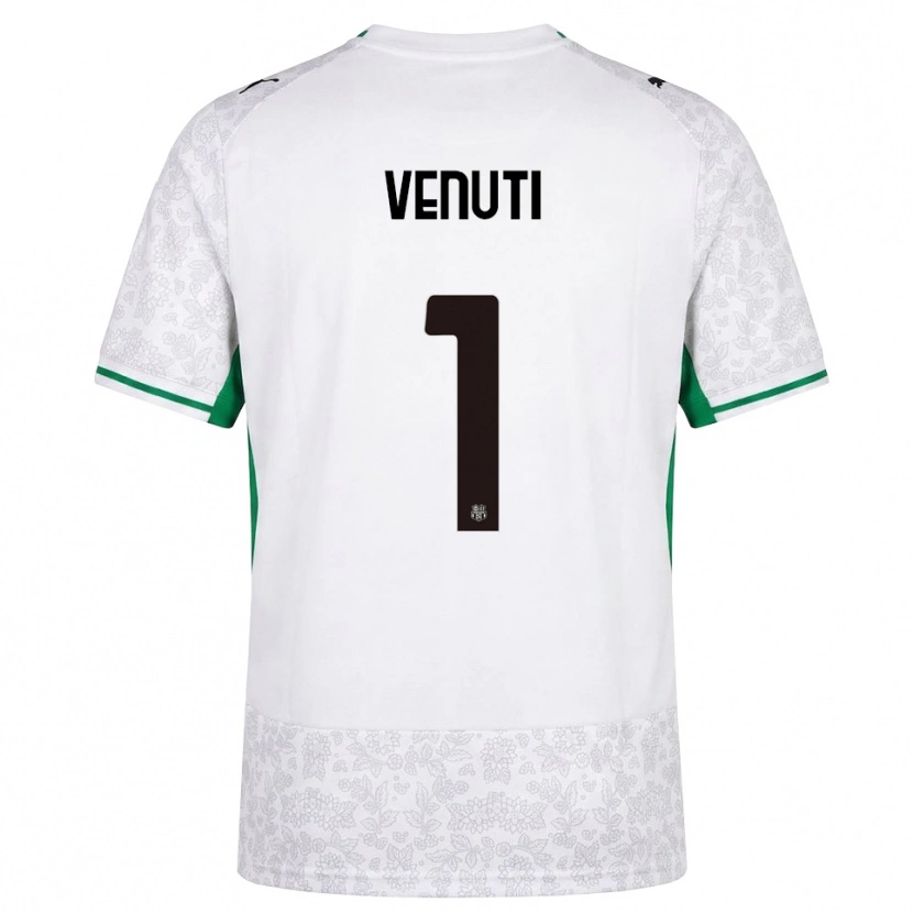 Danxen Heren Gioele Venuti #1 Wit Zwart Groen Uitshirt Uittenue 2026/27 T-Shirt
