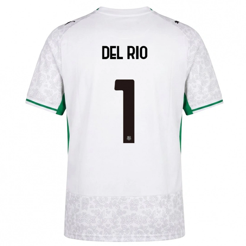 Danxen Heren Davide Del Rio #1 Wit Zwart Groen Uitshirt Uittenue 2026/27 T-Shirt