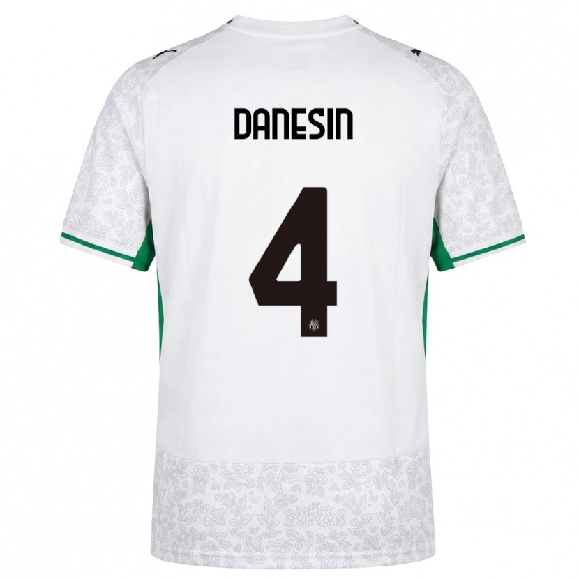 Danxen Heren Federico Danesin #4 Wit Zwart Groen Uitshirt Uittenue 2026/27 T-Shirt