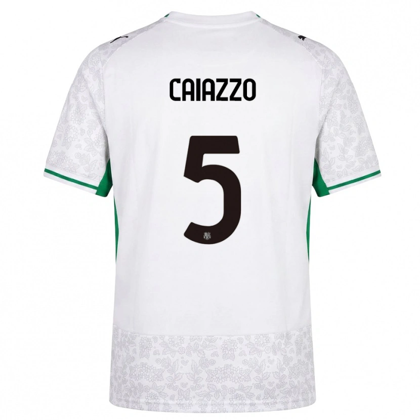 Danxen Heren Sara Caiazzo #5 Wit Zwart Groen Uitshirt Uittenue 2026/27 T-Shirt