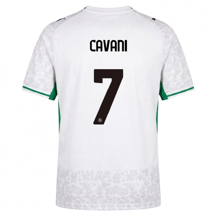 Danxen Heren Lorenzo Cavani #7 Wit Zwart Groen Uitshirt Uittenue 2026/27 T-Shirt