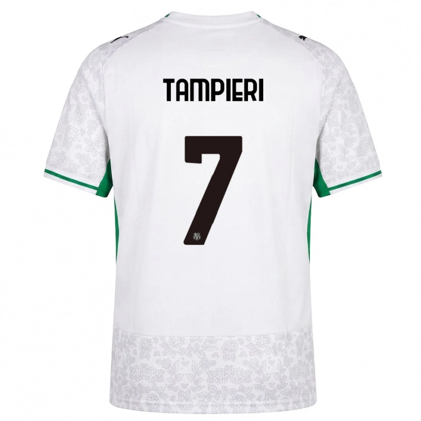 Danxen Heren Diego Tampieri #7 Wit Zwart Groen Uitshirt Uittenue 2026/27 T-Shirt