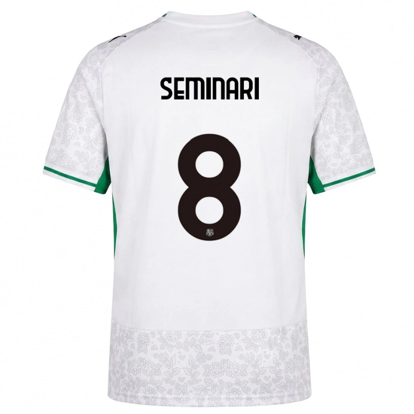 Danxen Heren Giacomo Seminari #8 Wit Zwart Groen Uitshirt Uittenue 2026/27 T-Shirt