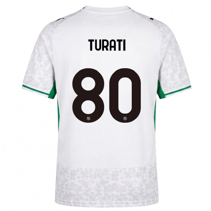Danxen Heren Stefano Turati #80 Wit Zwart Groen Uitshirt Uittenue 2026/27 T-Shirt