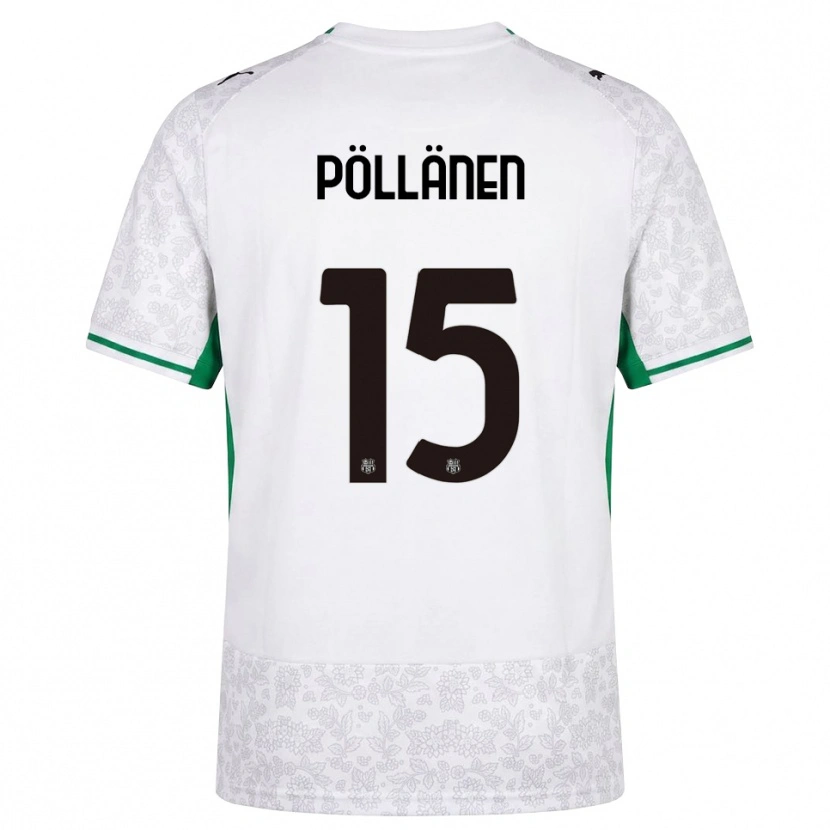 Danxen Heren Pharez Pöllänen #15 Wit Zwart Groen Uitshirt Uittenue 2026/27 T-Shirt