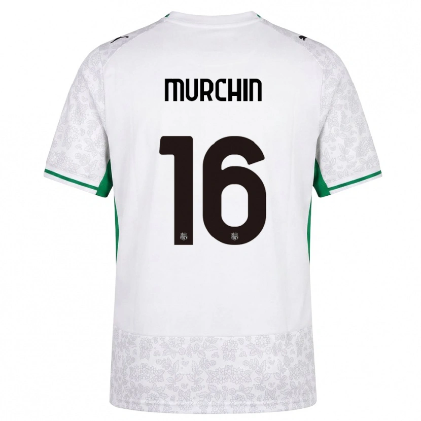 Danxen Heren Adrian Murchin #16 Wit Zwart Groen Uitshirt Uittenue 2026/27 T-Shirt