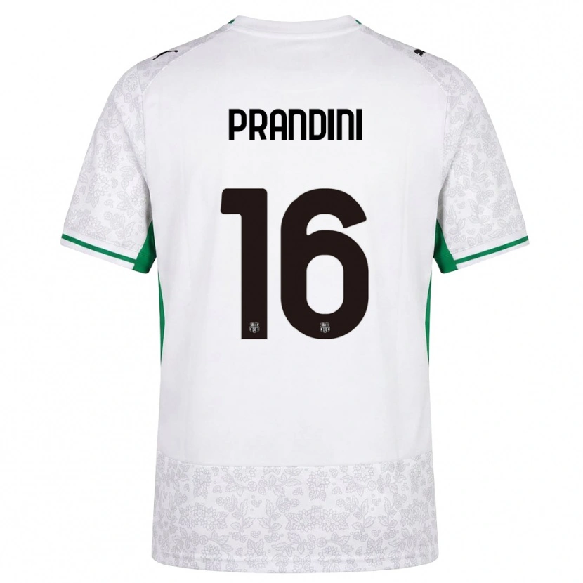 Danxen Heren Lorenzo Prandini #16 Wit Zwart Groen Uitshirt Uittenue 2026/27 T-Shirt