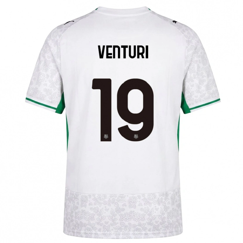 Danxen Heren Luca Venturi #19 Wit Zwart Groen Uitshirt Uittenue 2026/27 T-Shirt