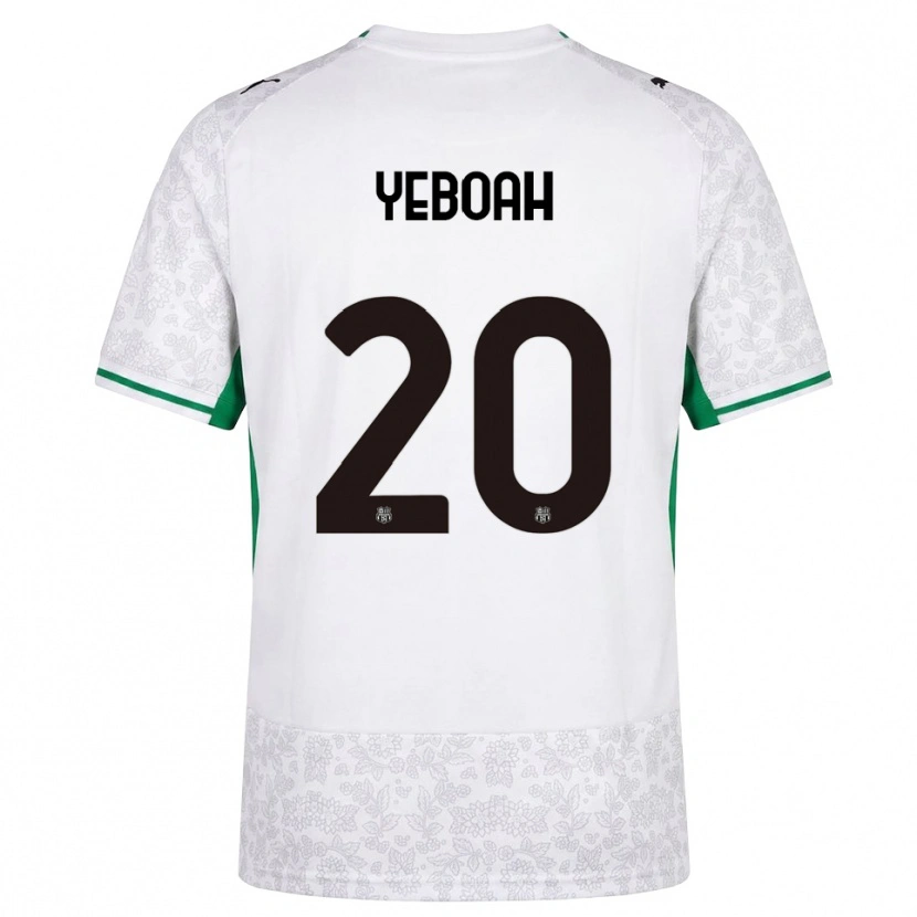 Danxen Heren Daniel Yeboah #20 Wit Zwart Groen Uitshirt Uittenue 2026/27 T-Shirt