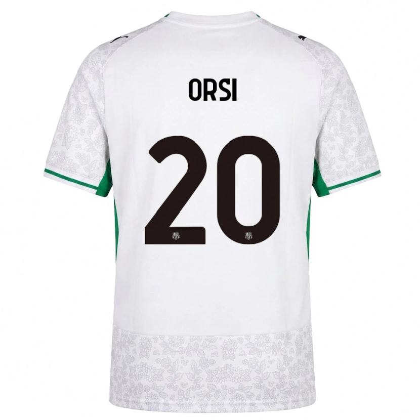 Danxen Heren Benedetta Orsi #20 Wit Zwart Groen Uitshirt Uittenue 2026/27 T-Shirt