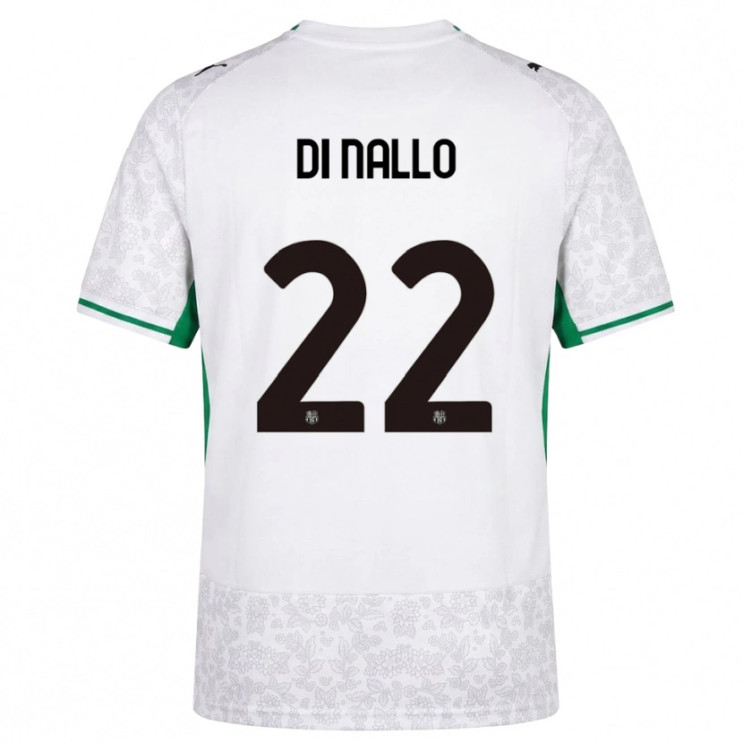 Danxen Heren Erica Di Nallo #22 Wit Zwart Groen Uitshirt Uittenue 2026/27 T-Shirt