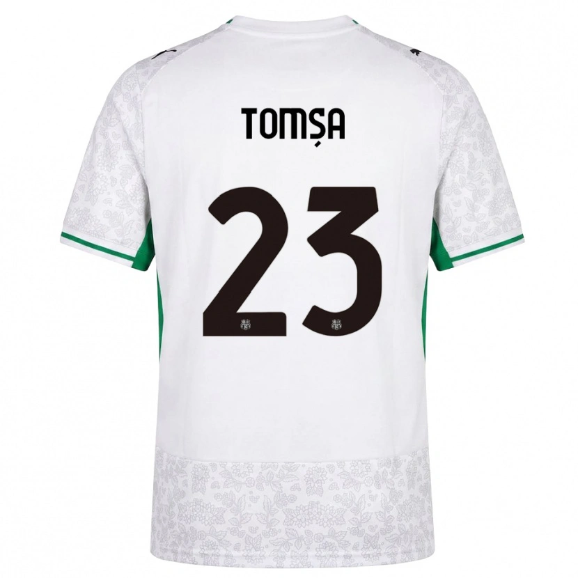 Danxen Heren Troy Tomșa #23 Wit Zwart Groen Uitshirt Uittenue 2026/27 T-Shirt