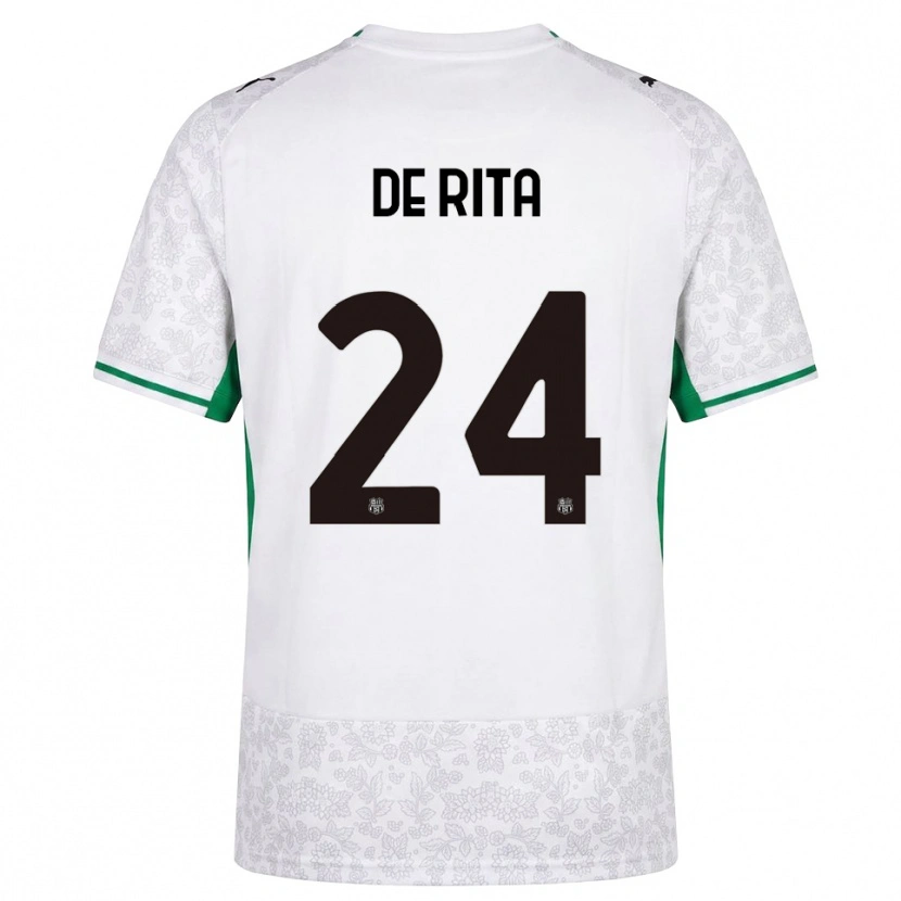 Danxen Heren Aurora De Rita #24 Wit Zwart Groen Uitshirt Uittenue 2026/27 T-Shirt