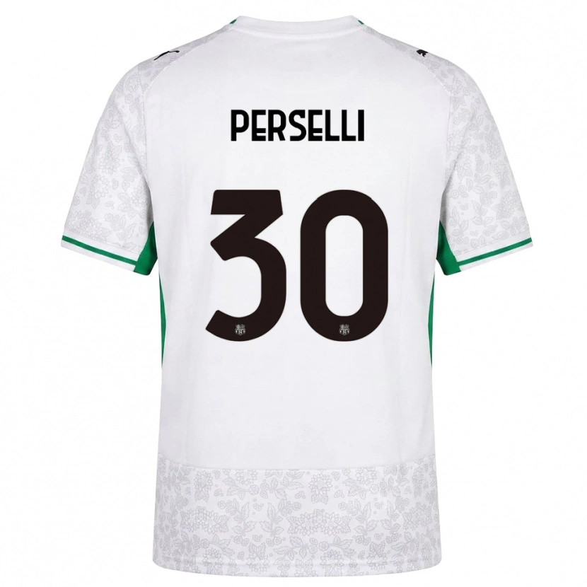 Danxen Heren Manuela Perselli #30 Wit Zwart Groen Uitshirt Uittenue 2026/27 T-Shirt