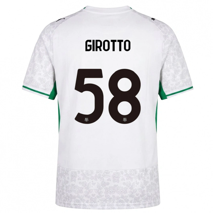 Danxen Heren Emma Girotto #58 Wit Zwart Groen Uitshirt Uittenue 2026/27 T-Shirt