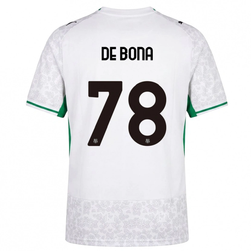 Danxen Heren Francesca De Bona #78 Wit Zwart Groen Uitshirt Uittenue 2026/27 T-Shirt