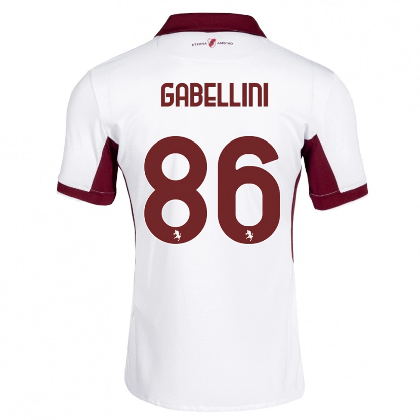 Danxen Heren Tommaso Gabellini #86 Bordeauxrood Wit Rood Uitshirt Uittenue 2026/27 T-Shirt