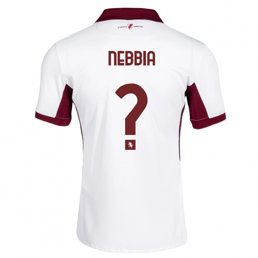 Danxen Heren Gabriele Nebbia #0 Bordeauxrood Wit Rood Uitshirt Uittenue 2026/27 T-Shirt