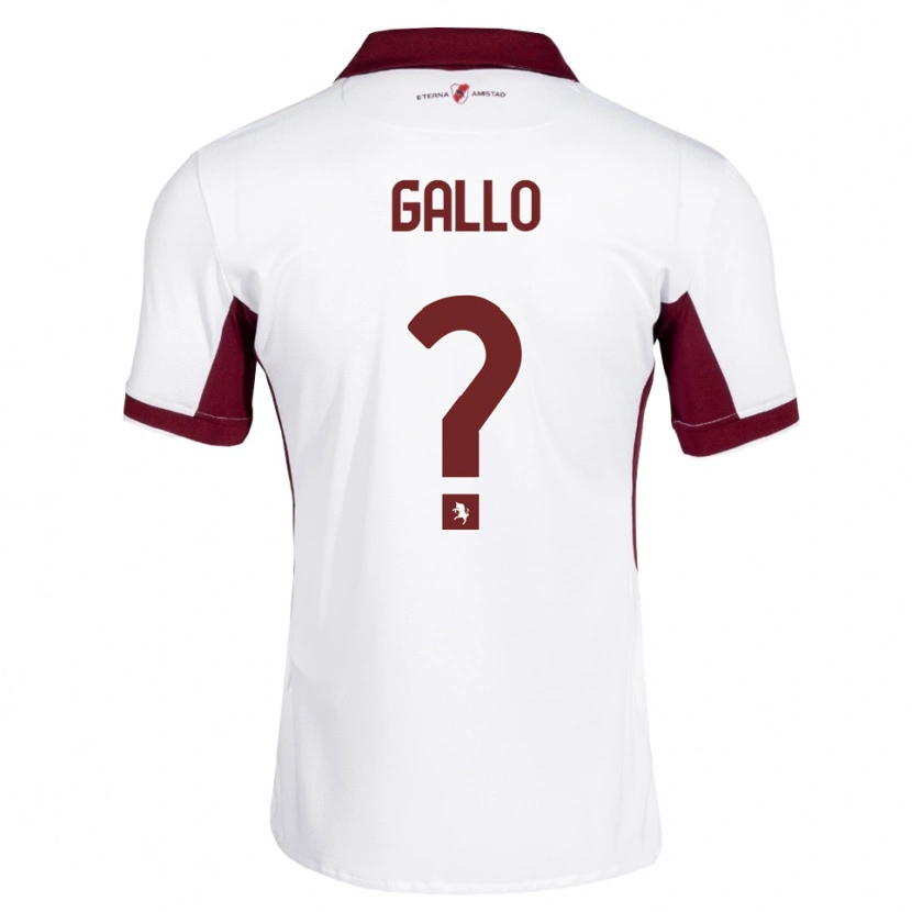 Danxen Heren Mattia Gallo #0 Bordeauxrood Wit Rood Uitshirt Uittenue 2026/27 T-Shirt