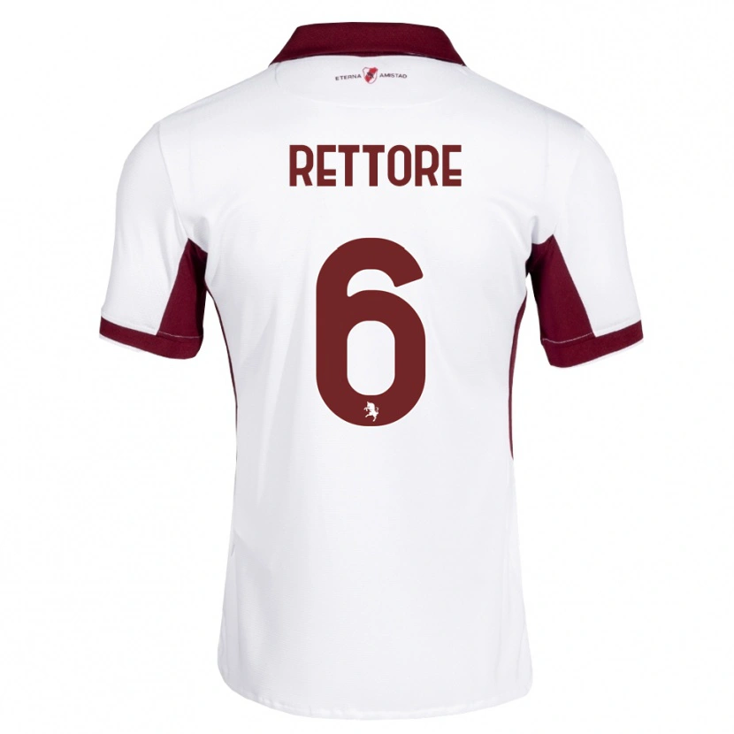 Danxen Heren Mirko Rettore #6 Bordeauxrood Wit Rood Uitshirt Uittenue 2026/27 T-Shirt