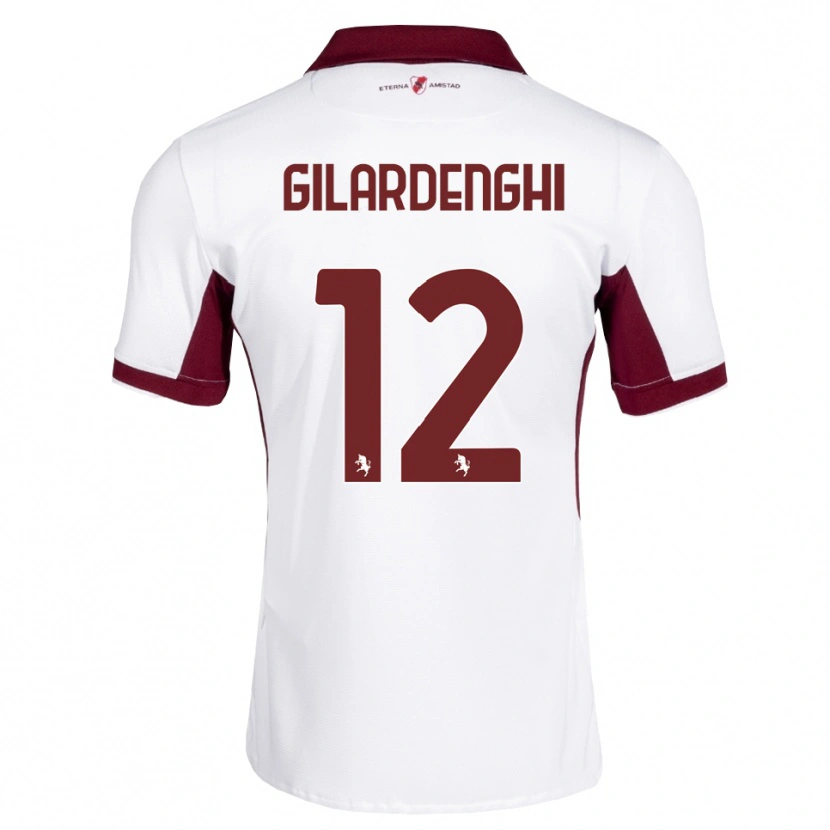 Danxen Heren Riccardo Gilardenghi #12 Bordeauxrood Wit Rood Uitshirt Uittenue 2026/27 T-Shirt