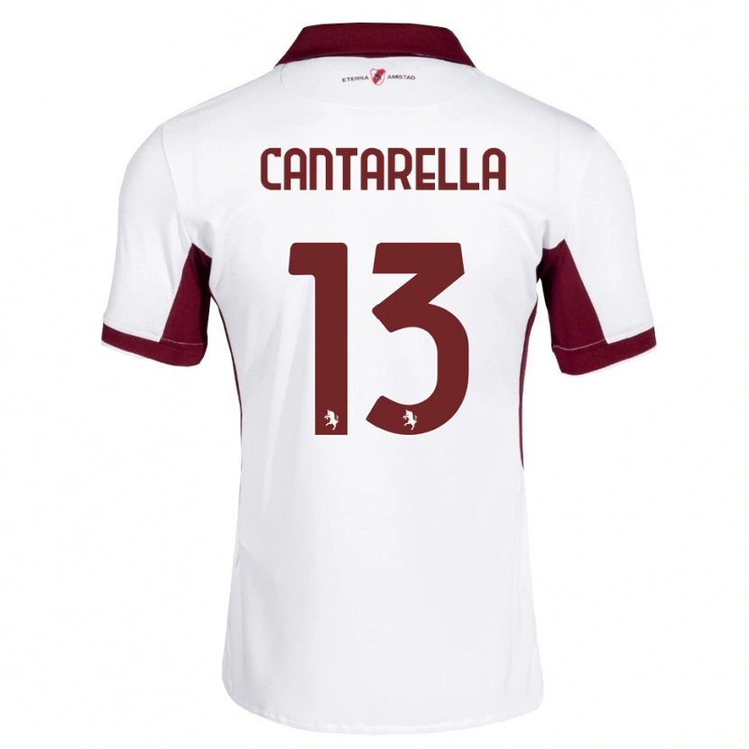 Danxen Heren Luca Cantarella #13 Bordeauxrood Wit Rood Uitshirt Uittenue 2026/27 T-Shirt
