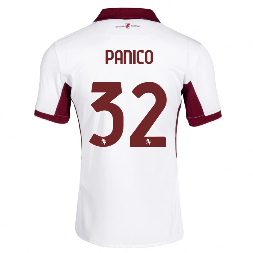 Danxen Heren Patrizia Panico #32 Bordeauxrood Wit Rood Uitshirt Uittenue 2026/27 T-Shirt