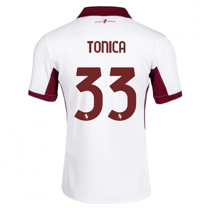 Danxen Heren Daniel Tonica #33 Bordeauxrood Wit Rood Uitshirt Uittenue 2026/27 T-Shirt