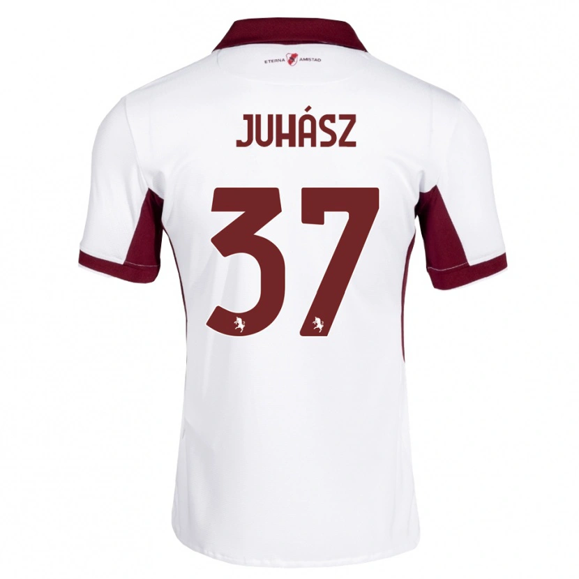 Danxen Heren Martin Juhász #37 Bordeauxrood Wit Rood Uitshirt Uittenue 2026/27 T-Shirt