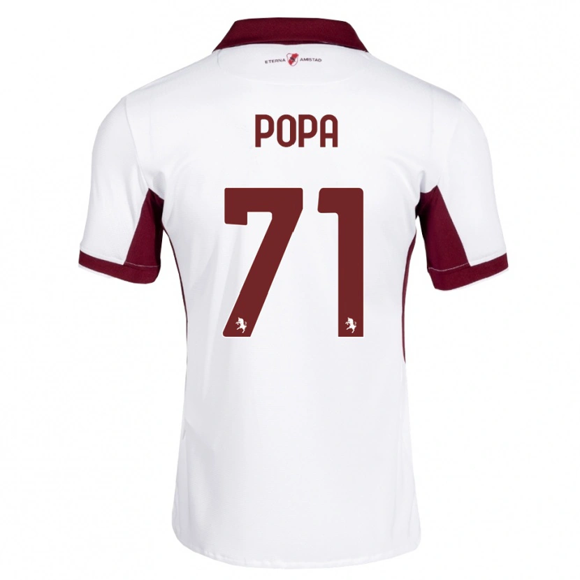 Danxen Heren Mihai Popa #71 Bordeauxrood Wit Rood Uitshirt Uittenue 2026/27 T-Shirt