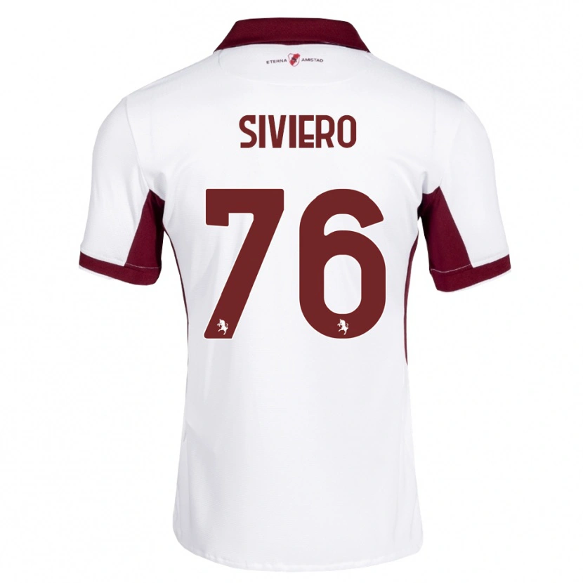 Danxen Heren Lapo Siviero #76 Bordeauxrood Wit Rood Uitshirt Uittenue 2026/27 T-Shirt